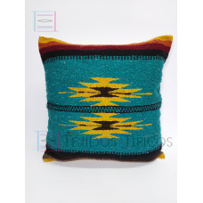 Cojín De Algodón Relámpago Color Esmeralda 