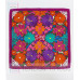 Cojín De Chiapas Bordado De Flores Color Buganvilla 