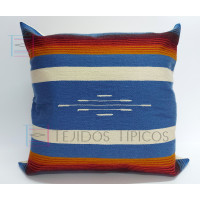 Cojín Fino De Algodón Fondo Acero y Hueso