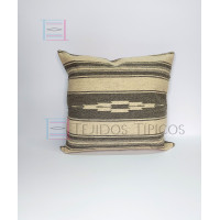 Cojín Saltillo, De Lana Gris 