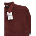 Guayabera de Lino Seda Manga Corta Talla 44 Color Vino