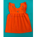 Vestido Bordado de niña modelo de Julia, Color Naranja, Talla 1