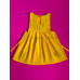 Vestido bordado de niña modelo Lucila, color amarillo, talla 4.