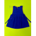 Vestido bordado de niña modelo Lucila, color azul rey, talla 0. Vestido bordado de niña modelo Lucila, color azul rey, talla 0.