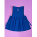 Vestido bordado de niña modelo Lucila, color azul rey, talla 2. Vestido bordado de niña modelo Lucila, color azul rey, talla 2.