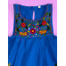 Vestido bordado de niña modelo Lucila, color azul rey, talla 2. Vestido bordado de niña modelo Lucila, color azul rey, talla 2.