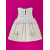 Vestido bordado de niña modelo Lucila, color blanco, talla 2.