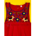 Vestido bordado de niña modelo Lucila, color rojo, talla 2. Vestido bordado de niña modelo Lucila, color rojo, talla 2.