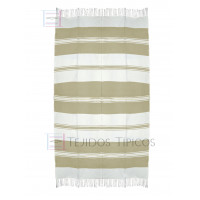 Mantel de Algodón Natural y Beige 1.50 x 3.00 metros