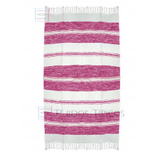 Mantel de Algodón Natural y Rosa Jaspeado 1.50 x 3.00 metros