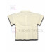Camisa Arturo Niño de Algodón Color Algodón Natural,Talla 4