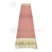 Rebozo Artesanal Base Beige Trama Rosa 75 cm x 2.00 metros Rebozo Artesanal Base Beige Trama Rosa 75 cm x 2.00 metros