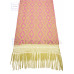 Rebozo Artesanal Base Beige Trama Rosa 75 cm x 2.00 metros Rebozo Artesanal Base Beige Trama Rosa 75 cm x 2.00 metros