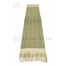 Rebozo Artesanal Base Beige Trama Verde 75 cm x 2.00 metros Rebozo Artesanal Base Beige Trama Verde 75 cm x 2.00 metros