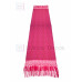 Rebozo Artesanal Base Fucsia Trama Rojo 75 cm x 2.00 metros 