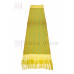 Rebozo Artesanal Base Oro Trama Turquesa 75 cm x 2.00 metros 