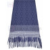Rebozo Artesanal Base Petróleo Trama Azul 75 cm x 2.00 metros 
