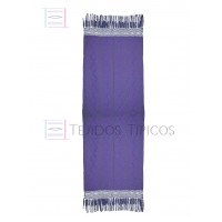 Rebozo Artesanal Base Petróleo Trama Morado 75 cm x 2.00 metros Rebozo Artesanal Base Petróleo Trama Morado 75 cm x 2.00 metros