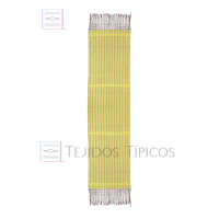 Rebozo de Algodón Rayado Amarillo 60 cm x 2.00 metros Rebozo de Algodón Rayado Amarillo 60 cm x 2.00 metros
