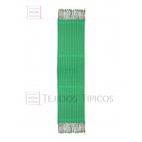 Rebozo de Algodón Rayado Esmeralda 60 cm x 2.00 metros Rebozo de Algodón Rayado Esmeralda 60 cm x 2.00 metros