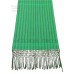 Rebozo de Algodón Rayado Esmeralda 60 cm x 2.00 metros 