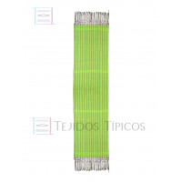 Rebozo de Algodón Rayado Verde Limón 60 cm x 2.00 metros Rebozo de Algodón Rayado Verde Limón 60 cm x 2.00 metros