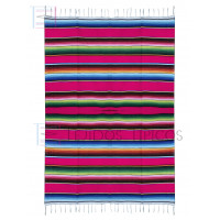 Saltillo Grande De Acrilán 1.50 x 2.20 metros Color Fucsia 