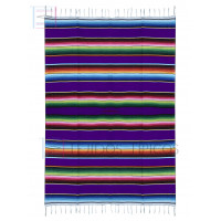 Saltillo Grande De Acrilán 1.50 x 2.20 metros Color Morado 