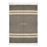 Saltillo De Lana Sencillo Color Gris y Natural de 1.65 x 2.20 cm