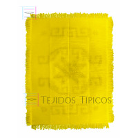 Sarape Estrella de Algodón  de 1.60 x 2.20 Color Amarillo