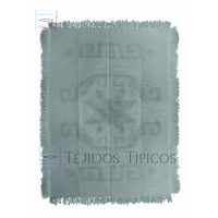 Sarape Estrella de Algodón  de 1.60 x 2.20 color Gris Claro