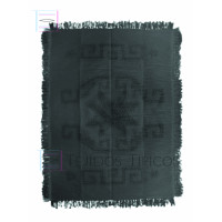 Sarape Estrella de Algodón  de 1.60 x 2.20 color Gris Obscuro 