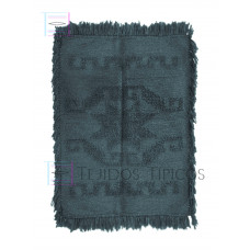 Tapete Estrella de Algodón Mediano 1.00 x 1.50 m  Color Gris Oscuro