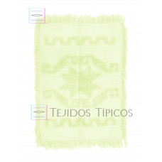 Tapete Estrella de Algodón Mediano 1.00 x 1.50 m  Color Hueso