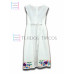 Vestido Colorín de Algodón Color Blanco,Talla 8