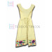 Vestido Colorín de Algodón Color Natural,Talla 6 Vestido Colorín de Algodón Color Natural,Talla 6
