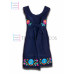 Vestido Margarita de Algodón Color Azul Marino,Talla 0