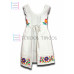Vestido Margarita de Algodón Color Blanco,Talla 0 Vestido Margarita de Algodón Color Blanco,Talla 0