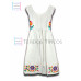Vestido Margarita de Algodón Color Blanco,Talla 4