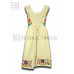 Vestido Margarita de Algodón Color Natural,Talla 4 Vestido Margarita de Algodón Color Natural,Talla 4