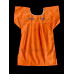 Vestido Bordado  Multicolor niña Color Naranja,Talla 1