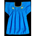 Vestido Bordado multicolor niña Color Azul Turquesa, Talla 6