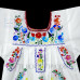 Vestido Bordado multicolor niña Color Blanco, Talla 4