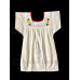 Vestido Bordado  Multicolor Niña Algodón Color  Natural, Talla 2