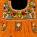 Vestido Bordado  Multicolor niña Color Naranja,Talla 1