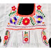 Vestido Bordado multicolor niña  Color Blanco, Talla 8