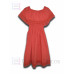 Vestido Nayelly de Algodón con Con Olan Bordado a Mano Color Salmon,Unitalla Vestido Nayelly de Algodón con Con Olan Bordado a Mano Color Salmon,Unitalla