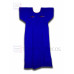 Vestido Bordado Multicolor Color Azul Rey,Standard