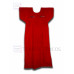 Vestido Bordado Multicolor Color Rojo, Talla Standard