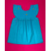 Vestido Bordado de Niña Modelo Julia , Color Azul Turquesa,Talla 2 Vestido Bordado de Niña Modelo Julia , Color Azul Turquesa,Talla 2